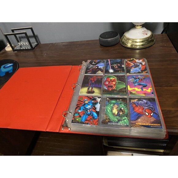 Vintage 90s Marvel Trading Card Binder. Spider-Man, Super man, X-Men Hol… - Picture 14 of 14